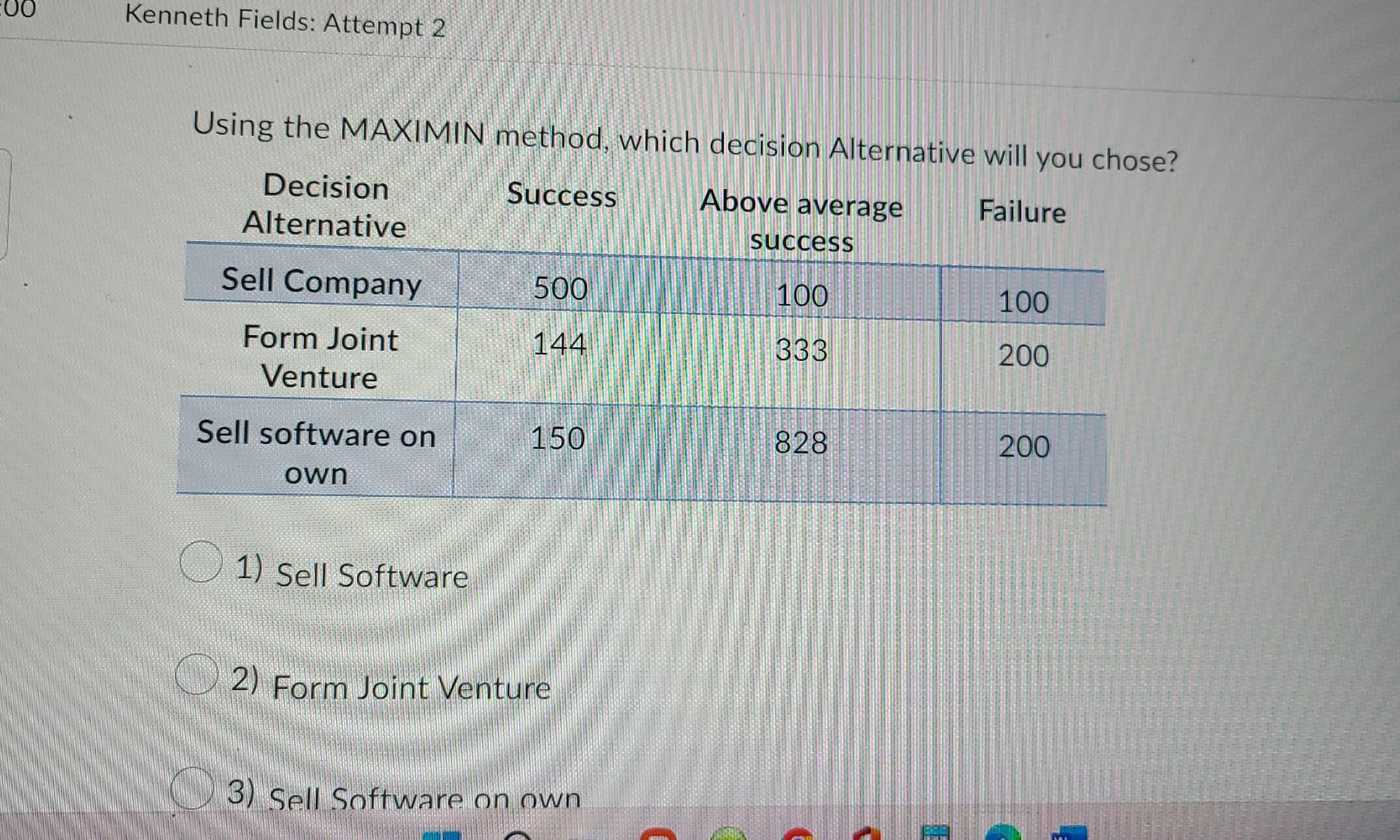  please help I will thumbs up! Kenneth Fields: Attempt 2 Using