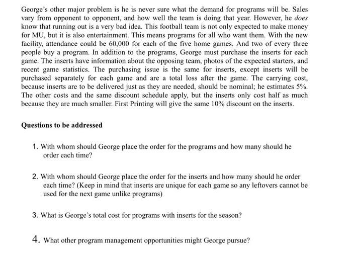 questions in its entirety The recent success of Monmouth University's football program