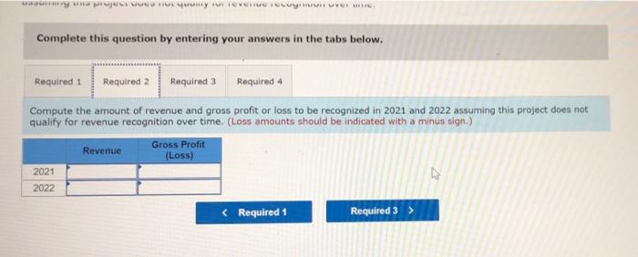 2021 and vas completed in 2022 Data relating to the contractare summarized