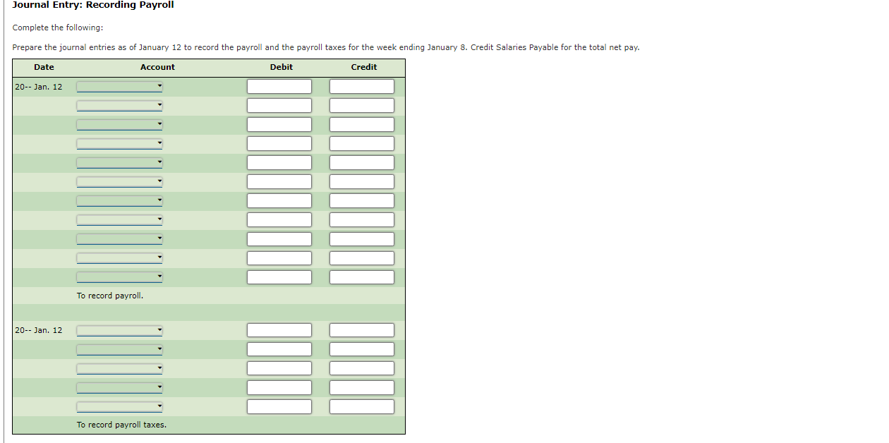 the deduction for group insurance. Record the health insurance deduction. Record the