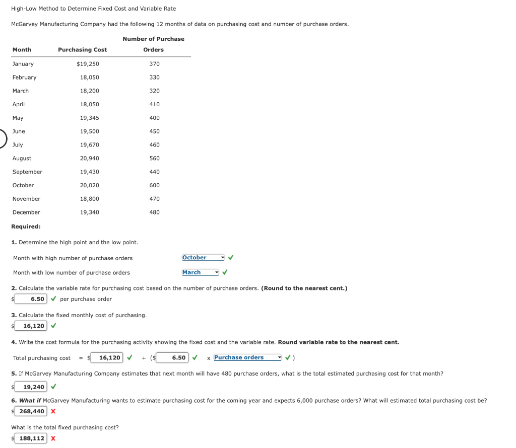  BEX.03.04 Chapter 3 BEX High-Low Method to Determine Fixed Cost and