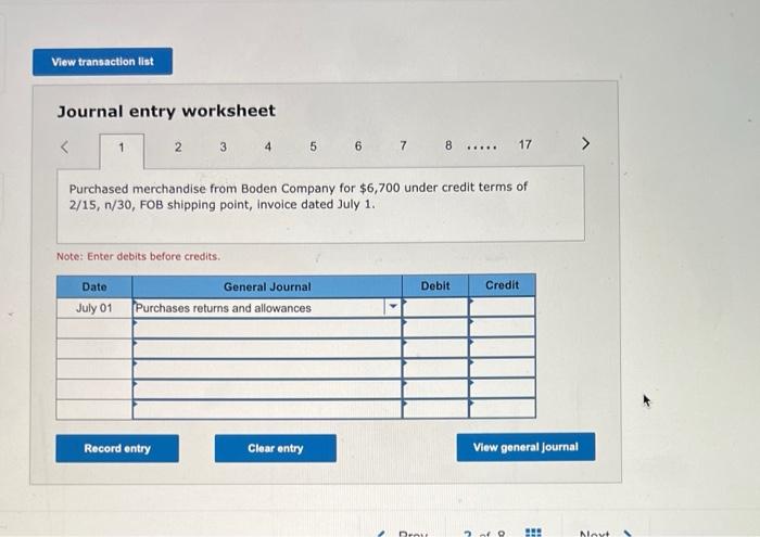 P1, P2 Prepare journal entries to record the following merchandising transactions of