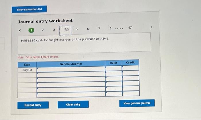 2/15,n/30, Fos shipping point, invoice dated July 1. July 2 Sold merehandise