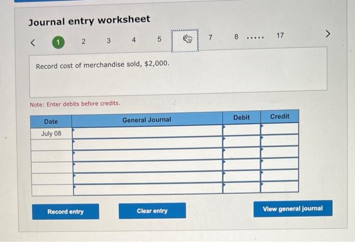 point, invoice dated July 2. The merehandise had cost $558. July 3