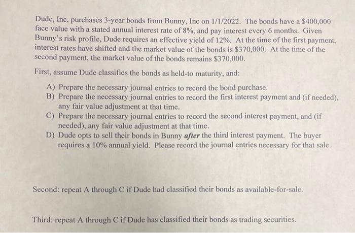 no need to do held to maturity, please just do the second