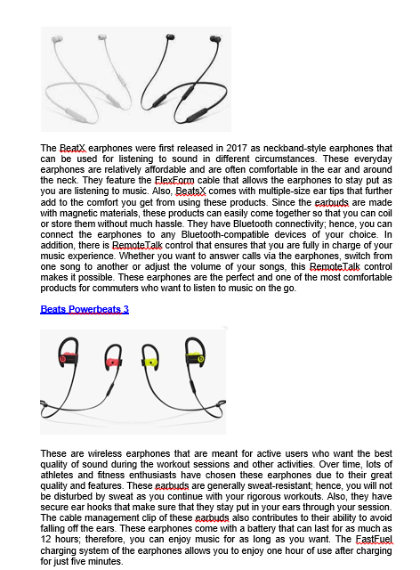 that fit the needs of different types of users. Beats Music In