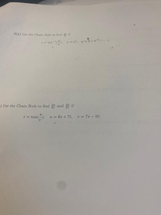 Please solve quickly =tan1(2l2)na=e4,y=4e4 Use the Chain Rule to find sz and
