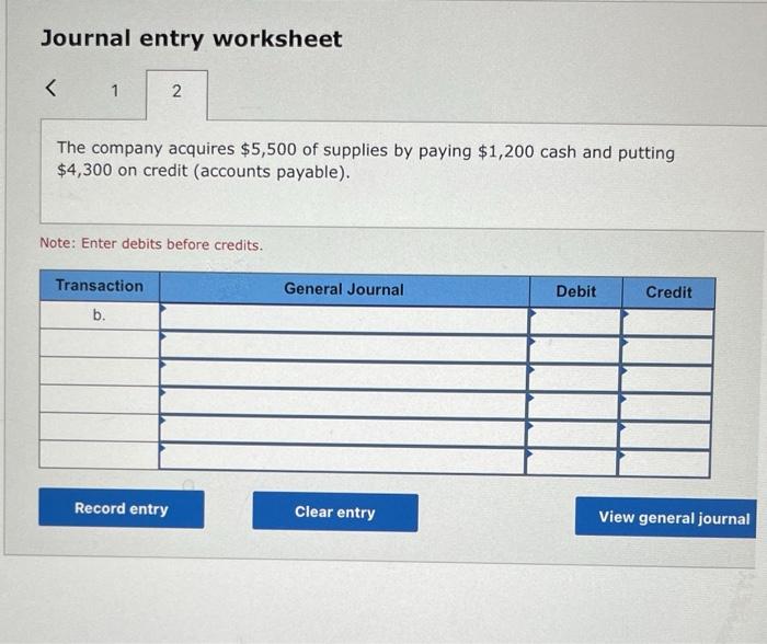 LO A1 Prepare compound journal entries for each transaction. a. The owner