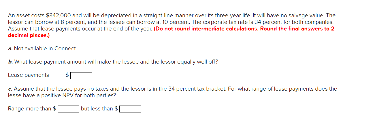 .Please Show Work An asset costs $342,000 and will be depreciated in