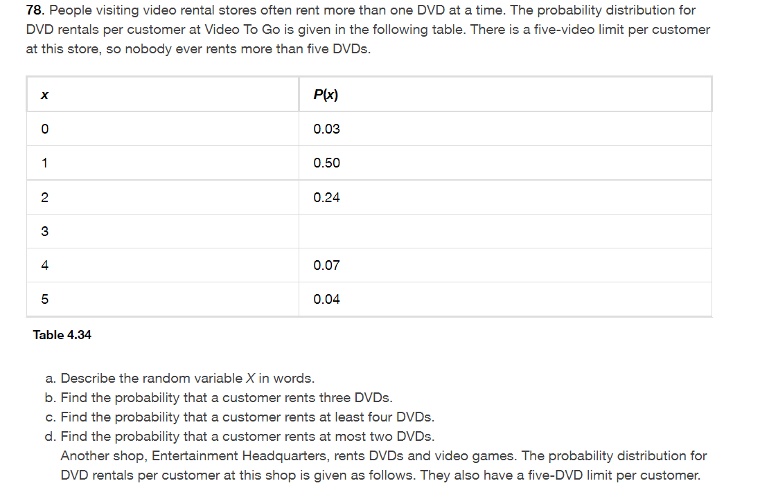 0.25 2 0.20 3 0.10 4 0.05 5 0.05 Table 4.35 e.