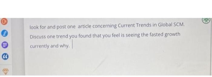 post article link too look for and post one article concerning Current