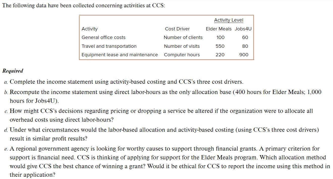 b in Excel Complete parts c, d, and e in a word