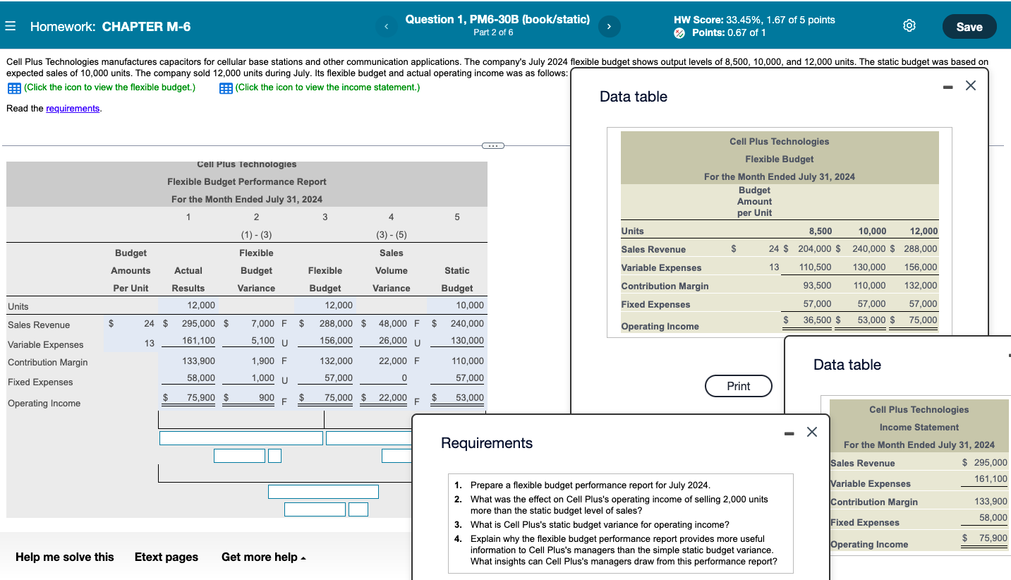 please read the requirements and do those too! = Homework: CHAPTER M-6