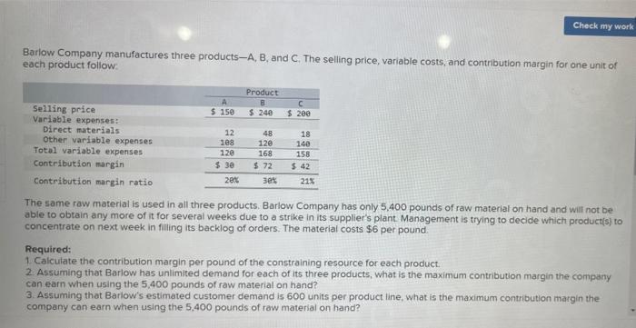 clear organized complete answer please do the 4 requirments Check my work