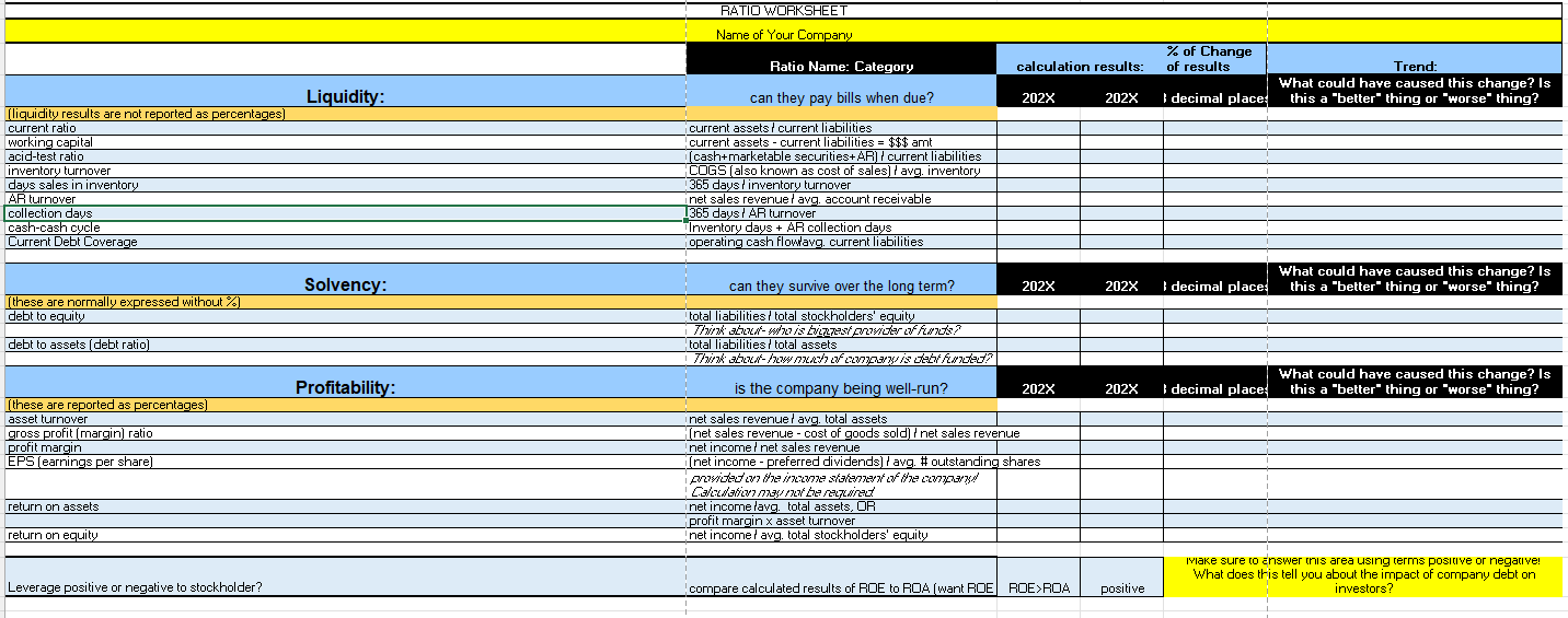  Instructions: 1. You will copy or move this sheet into your