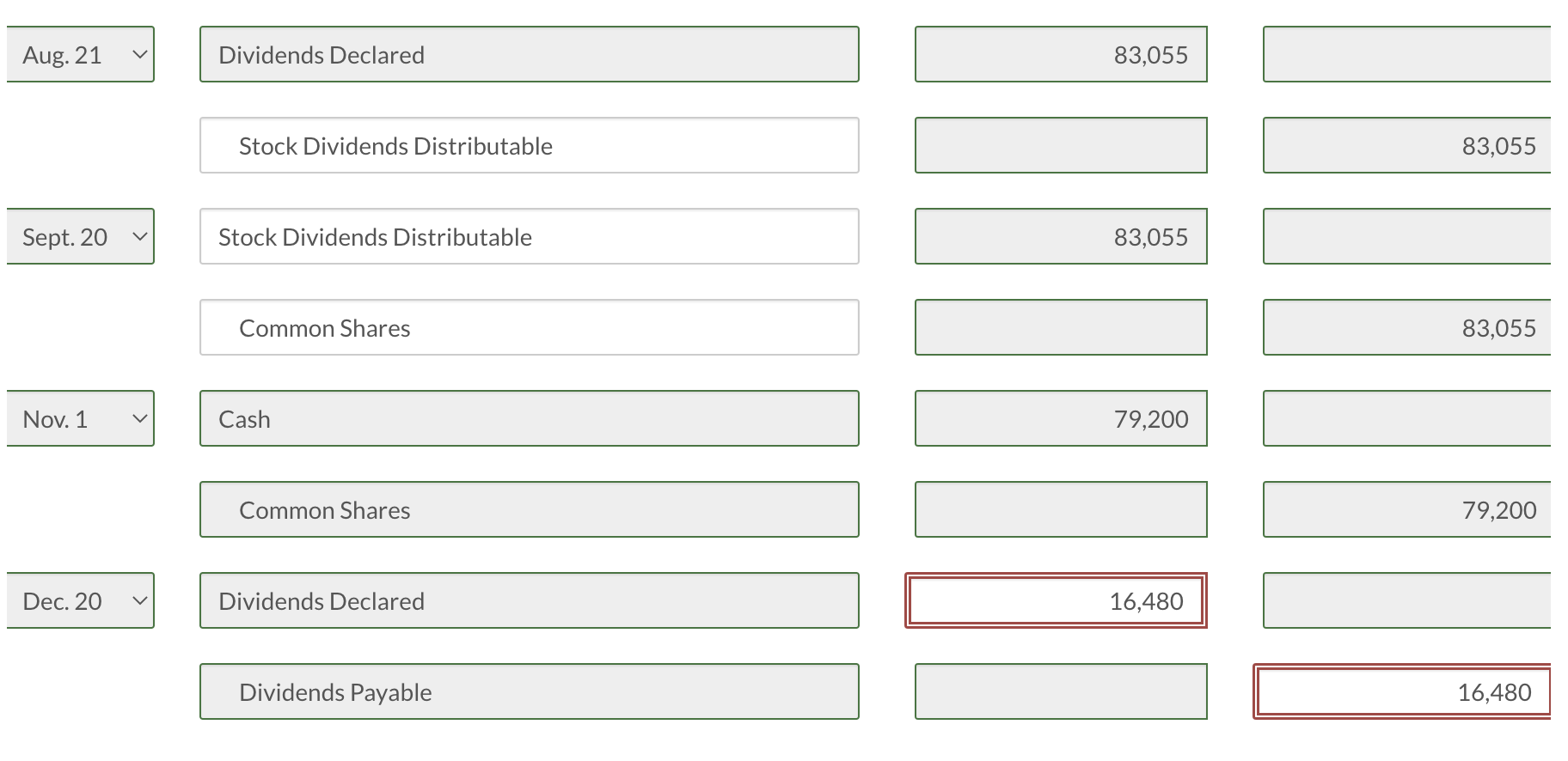 74,000 common shares, recorded at $594,000, and retained earnings of $1,073,000. During