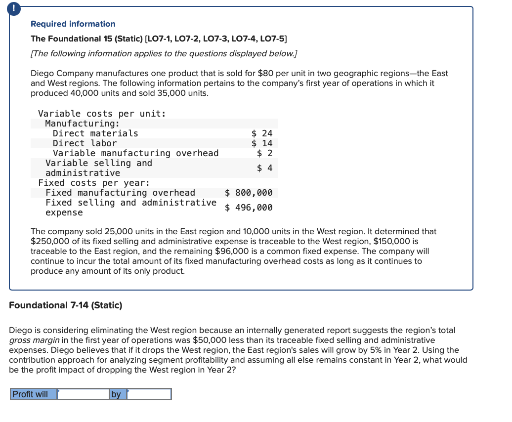 LO7-4, LO7-5] [The following information applies to the questions displayed below.] Diego