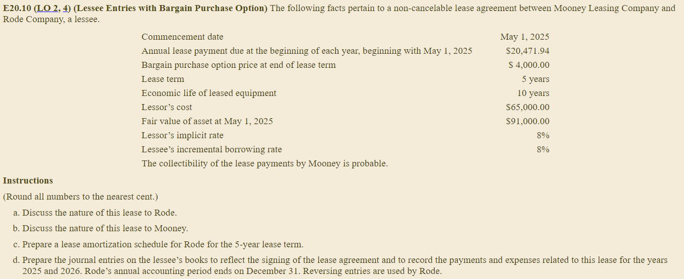 Please only answer 20.11 (Round all numbers to the nearest cent.) a.