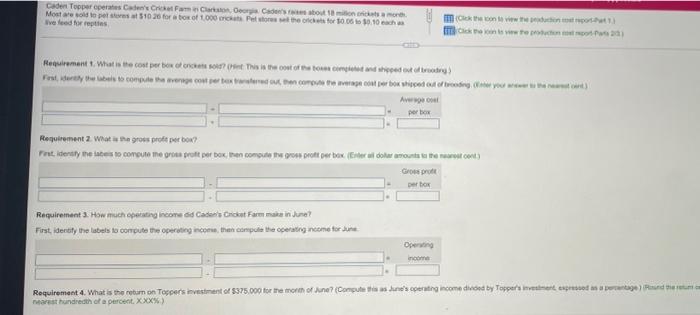 Cost Report (part 1 of 3) 3 Flow of Production 4 Units