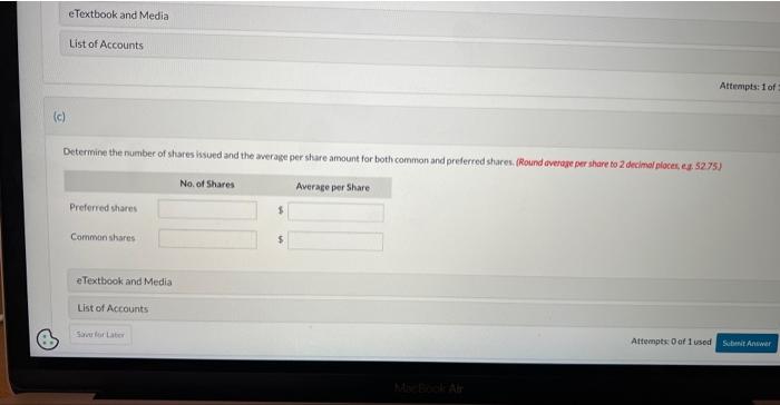  A & B are done only need answer c, please Determine