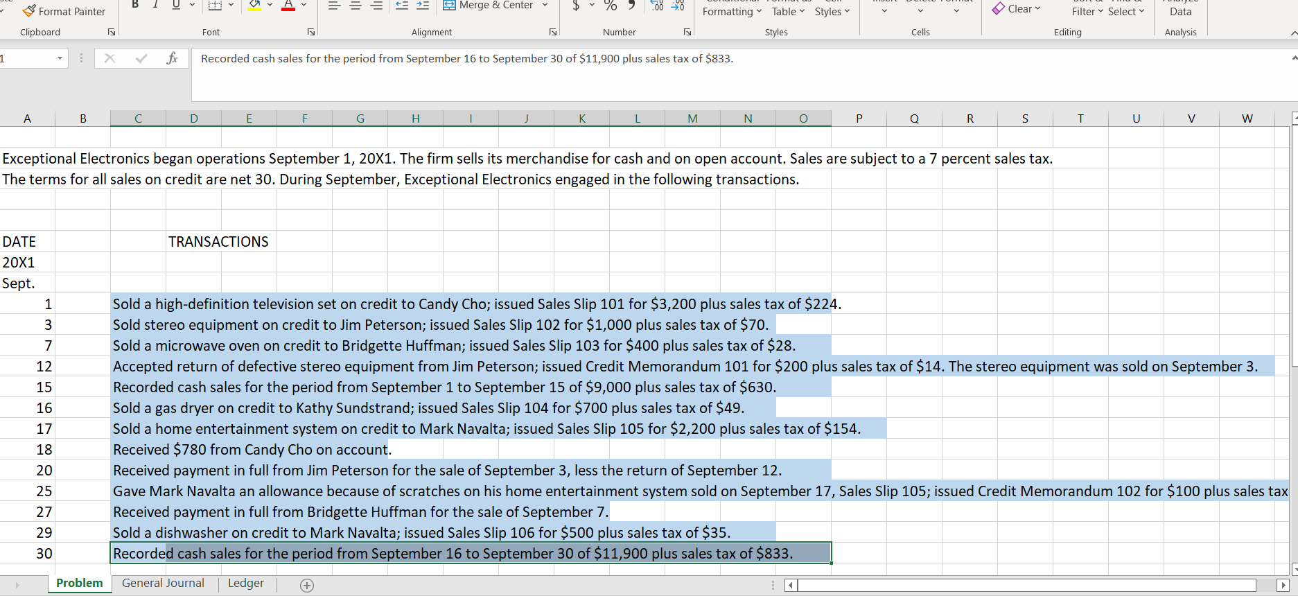 Need include Prepare a worksheet that includes company name, date, trial balance,
