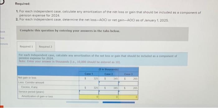 plan. Three alternative possibilities for pension-related data ot January 1 , 2024