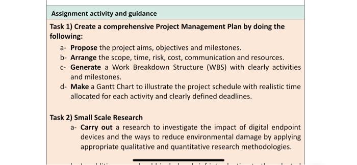brief introduction to the selected research topic and cover digital endpoint devices