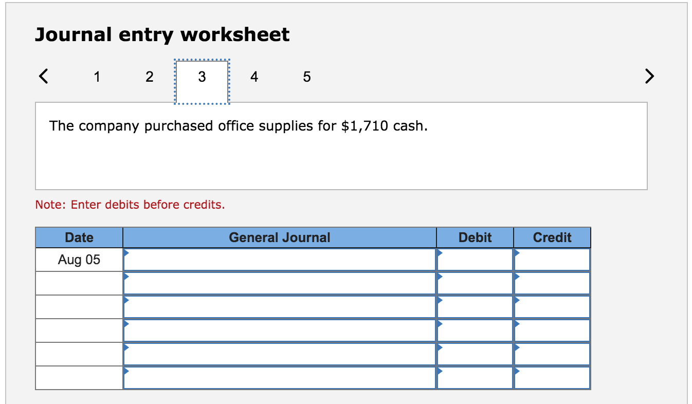 the company in exchange for common stock. Note: Enter debits before credits.