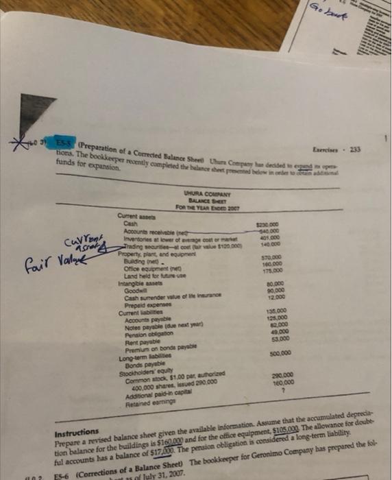 answer of5-5 with explain why is the acc receivable will be357000 give