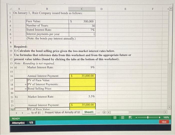 Please provide Excel formula F A B D E 1 On January