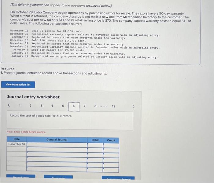 from Merchandise Inventory to the customer. The company's cost per new razor