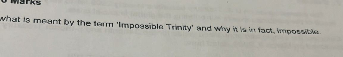  what is meant by the term 'Impossible Trinity' and why it