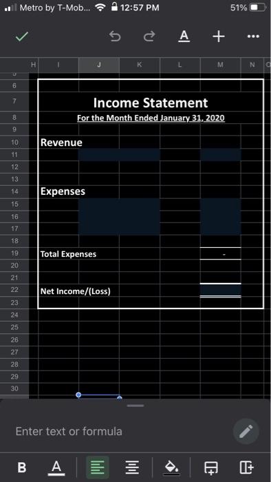 balance of each T-account (on the 1st tab). Referenc. Date Transactions- January