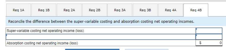 first year of operations: Variable cost per unit: Direct materials Fixed costs