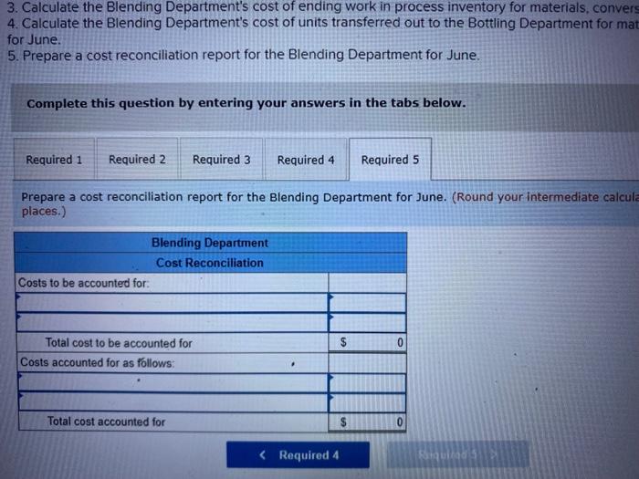 for shipping in the Bottling Department. The following information pertains to the