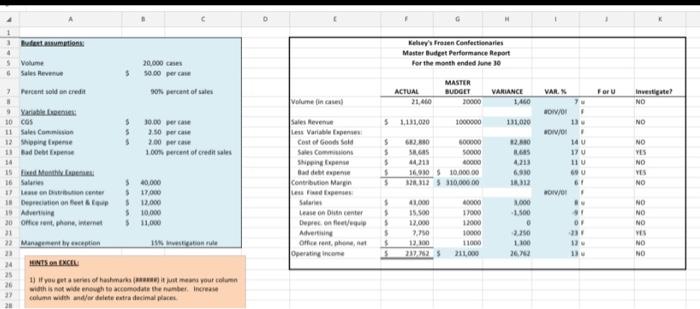 you! 9. Answer the following questions: a. What is the Flex budget