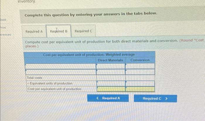 in Process Inventory Taccount for the Bending department is shown below. The