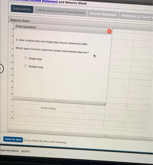 Marble, Capital Kristina Marble, Drawing Sales Cost of Merchandise Sold Sales Salaries