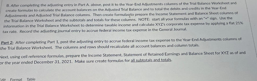 the General Journal, Trial Balance Worksheet, Income Statement, and Balance Sheet included