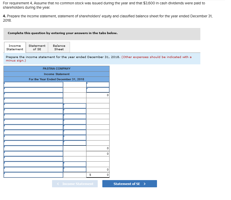[The following information applies to the questions displayed below.] Pastina Company sells