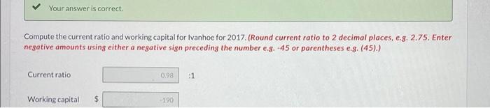 the following balance sheet information as of December 31,2017. In addition, Ivanhoe