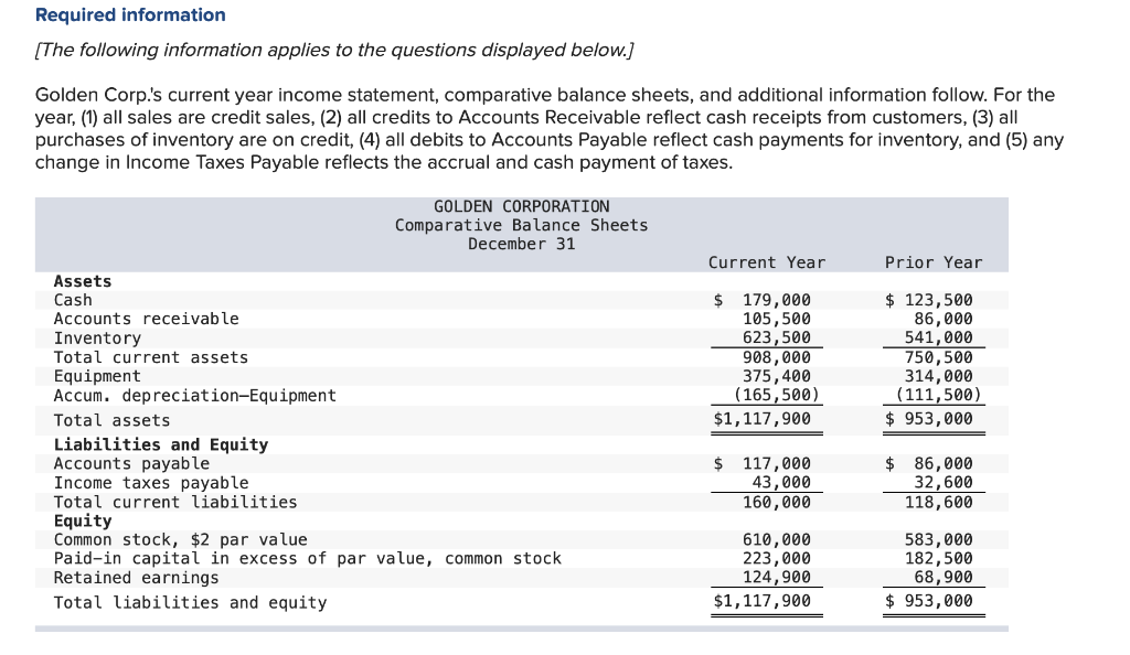 31 of the current and prior years follow. LANSING COMPANY Income Statement