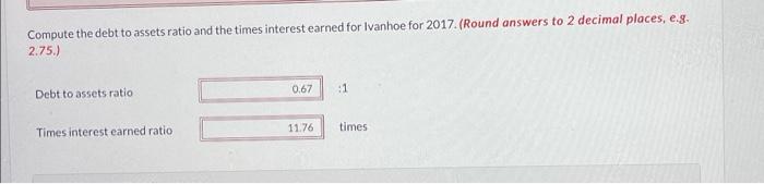 and interest expense of $1,170. Compute the current ratio and working capital