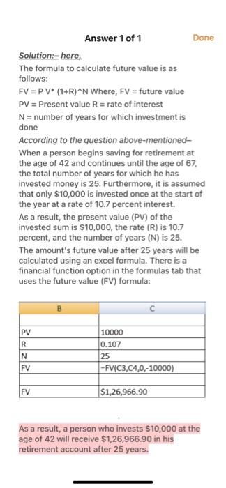 only. Q3 Exponential Growth in Saving for Retirement 5 Points Between the
