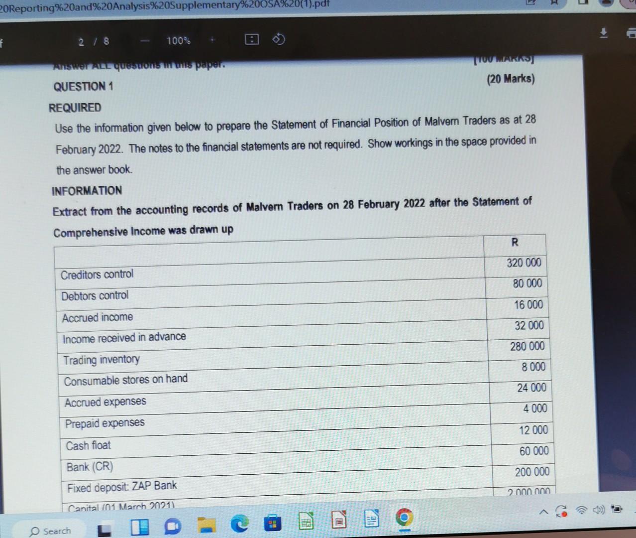 If you are not able to answer this question please say so