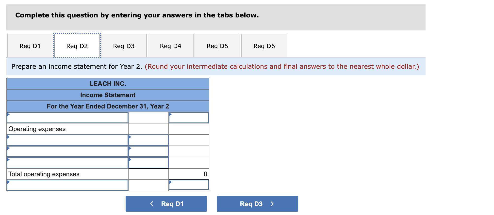 the first two years of its operations: Year 1: 1. Issued $10,000