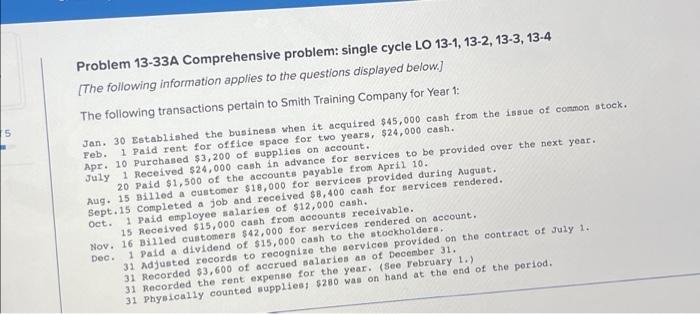please help me 75 Problem 13-33A Comprehensive problem: single cycle LO 13-1,
