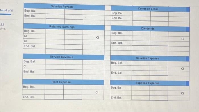 30 Established the business when it acquired $45,000 cash from the issue