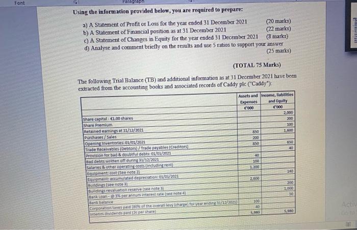 Handwritten answer Font Paragraph Hul Using the information provided below, you are