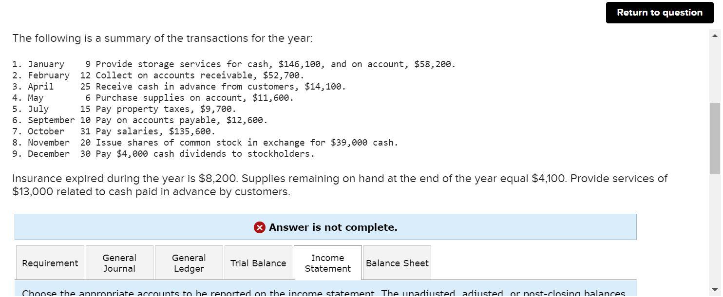* Please Show your work clearly in the Adjusted- Income Statement and